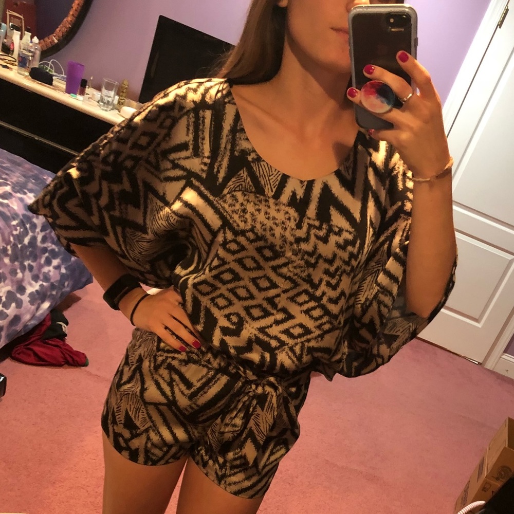 Gold and Black Guess Romper